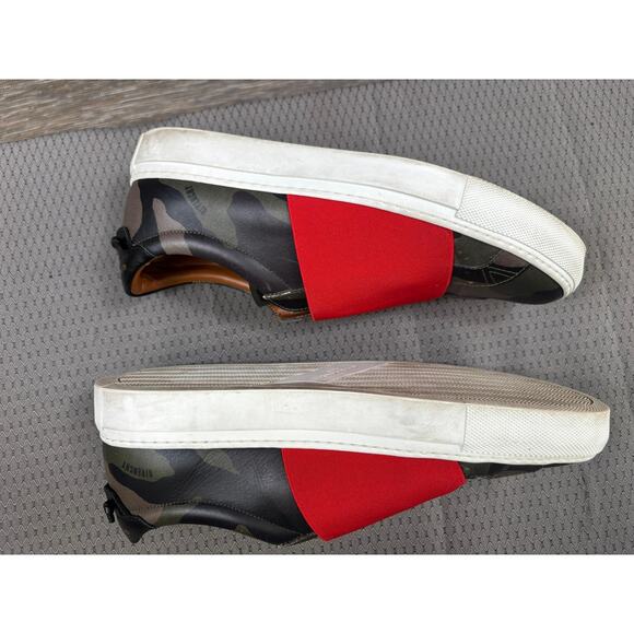 Givenchy Shoes Mens Size 6 EU39 Camo Red Elastic Slip On Leather Casual Sneakers